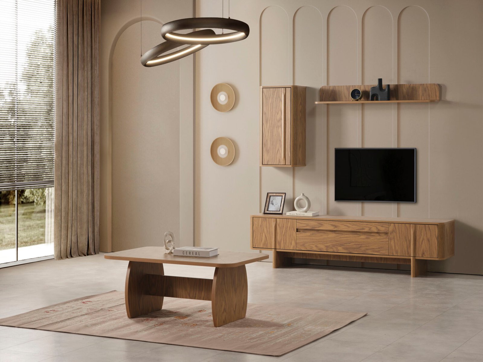 Modern ahşap Zirve Orta Sehpa salon dekorasyonu için ideal - Odasen